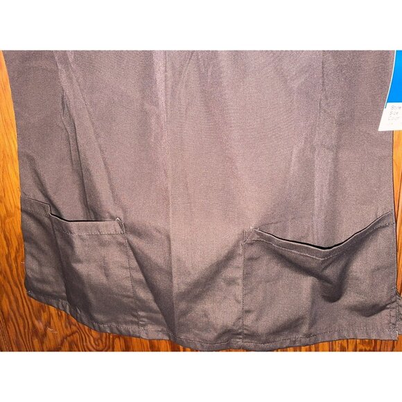 Adar Uniforms Women's Scrub Scoop Neck Top XS Chocolate Brown #627 NWT Medical - Picture 2 of 7